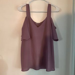 Sienna Sky Mauve Cold Shoulder Blouse